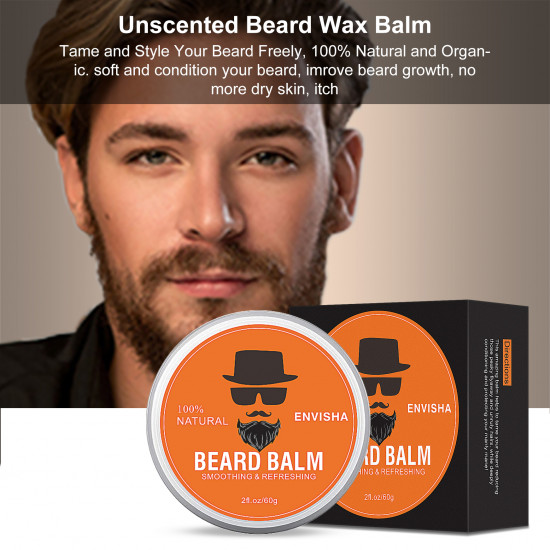 Beard Growth Care Grooming Kit Oil Wax Comb Brush Scissors Gift Set For Men Beard Growth Care Grooming Kit Oil Wax Comb Brush Scissors Gift Set For Men