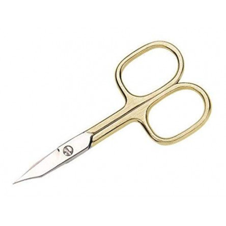 Niegeloh Solingen Manicure Nail Cuticle Scissors Perfect cutters - Premium Quality Manicure Scissors for Precision Cut, Handcrafted in Solingen Germany 9cm (24K Gold Combined Nail & Cuticle Scissors)