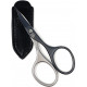 Erbe Professional Self Sharpened Stainless Steel Titanium Black Combination Nail and Cuticle Scissors - Made in Solingen Germany | Packed with Shpitser Leather Case