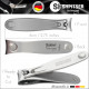 Shpitser Manicure and Pedicure Nail Clipper, German Stainless Steel, Handcrafted in Solingen Germany, Small, 6cm, Genuine Leather Case 