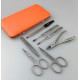 Solingen Professional XL Manicure Pedicure Kit - Portable Travel Surgical Stainless Steel Nail Grooming kit for Men and Women - Made in Solingen Germany| 7 Pieces Packed with Leather Case (Orange) Solingen Professional XL Manicure Pedicure Kit - Portable Travel Surgical Stainless Steel Nail Grooming kit for Men and Women - Made in Solingen Germany| 7 Pieces Packed with Leather Case (Orange)