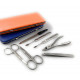 Solingen Professional XL Manicure Pedicure Kit - Portable Travel Surgical Stainless Steel Nail Grooming kit for Men and Women - Made in Solingen Germany| 7 Pieces Packed with Leather Case (Orange) Solingen Professional XL Manicure Pedicure Kit - Portable Travel Surgical Stainless Steel Nail Grooming kit for Men and Women - Made in Solingen Germany| 7 Pieces Packed with Leather Case (Orange)