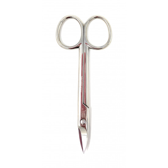 Henbor Heavy Duty Professional C45 Carbon Steel Toenail Scissors Pedicure nail cutters - Premium Quality Nickel Plated Pedicure Scissors for thick and hard nails, Handcrafted in Premana Italy