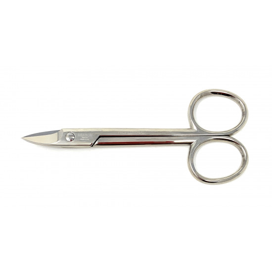 Henbor Heavy Duty Professional C45 Carbon Steel Toenail Scissors Pedicure nail cutters - Premium Quality Nickel Plated Pedicure Scissors for thick and hard nails, Handcrafted in Premana Italy