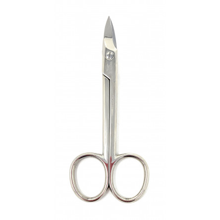 Henbor Heavy Duty Professional C45 Carbon Steel Toenail Scissors Pedicure nail cutters - Premium Quality Nickel Plated Pedicure Scissors for thick and hard nails, Handcrafted in Premana Italy