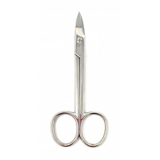 Henbor Heavy Duty Professional C45 Carbon Steel Toenail Scissors Pedicure nail cutters - Premium Quality Nickel Plated Pedicure Scissors for thick and hard nails, Handcrafted in Premana Italy