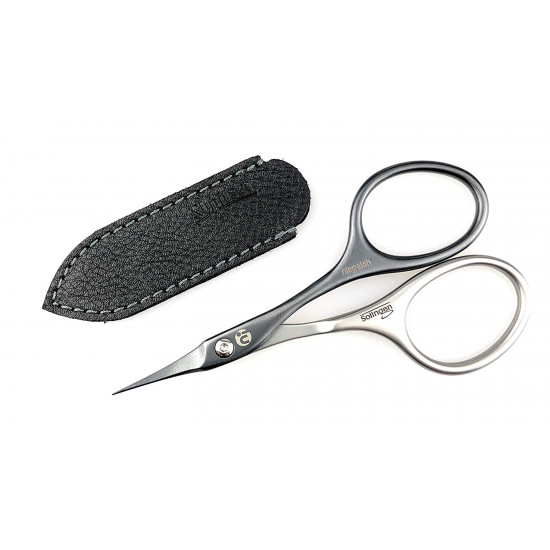 Niegeloh Solingen Extra Pointed Cuticle Tower Point Inox Style Titanium Black Self Sharpened Scissors Made in Solingen Germany | Packed with Shpitser Leather Case (Titanium Black) Niegeloh Solingen Extra Pointed Cuticle Tower Point Inox Style Titanium Black Self Sharpened Scissors Made in Solingen Germany | Packed with Shpitser Leather Case (Titanium Black)