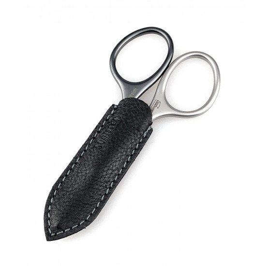 Niegeloh Solingen Extra Pointed Cuticle Tower Point Inox Style Titanium Black Self Sharpened Scissors Made in Solingen Germany | Packed with Shpitser Leather Case (Titanium Black) Niegeloh Solingen Extra Pointed Cuticle Tower Point Inox Style Titanium Black Self Sharpened Scissors Made in Solingen Germany | Packed with Shpitser Leather Case (Titanium Black)