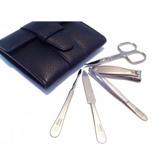 Niegeloh Solingen 5 pcs TopInox® Germany Manicure Set In Shpitser Leather Case Niegeloh Solingen 5 pcs TopInox® Germany Manicure Set In Shpitser Leather Case