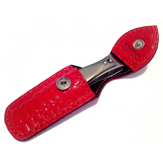 Niegeloh Solingen Professional TopInox® stainless steel nail clipper 6cm Germany with Red Croco Leather Case Niegeloh Solingen Professional TopInox® stainless steel nail clipper 6cm Germany with Red Croco Leather Case