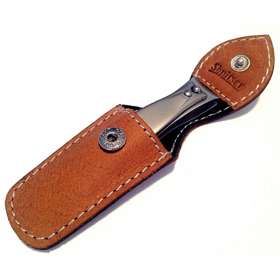 Niegeloh Solingen Professional TopInox® stainless steel nail clipper 6cm Germany with Caramel Brown Leather Case Niegeloh Solingen Professional TopInox® stainless steel nail clipper 6cm Germany with Caramel Brown Leather Case