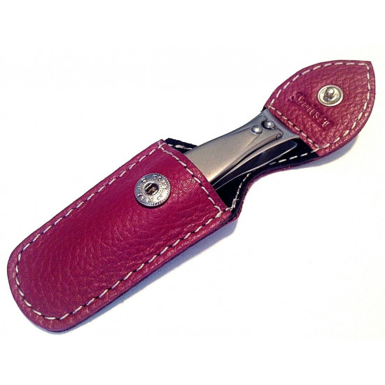 Niegeloh Solingen Professional TopInox® stainless steel nail clipper 6cm Germany with Pink Leather Case Niegeloh Solingen Professional TopInox® stainless steel nail clipper 6cm Germany with Pink Leather Case