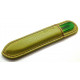 Genuene Czech Patented Bohemian Crystal Glass Nail File in Leather Case, 9cm Green-Yellow-Green Genuene Czech Patented Bohemian Crystal Glass Nail File in Leather Case, 9cm Green-Yellow-Green