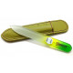 Genuene Czech Patented Bohemian Crystal Glass Nail File in Leather Case, 9cm Green-Yellow-Green Genuene Czech Patented Bohemian Crystal Glass Nail File in Leather Case, 9cm Green-Yellow-Green