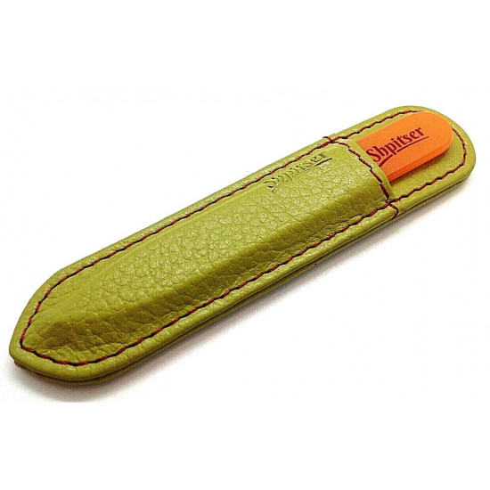 Patented Bohemian Genuene Czech Crystal Glass Nail File in Leather Case, 9cm Patented Bohemian Genuene Czech Crystal Glass Nail File in Leather Case, 9cm