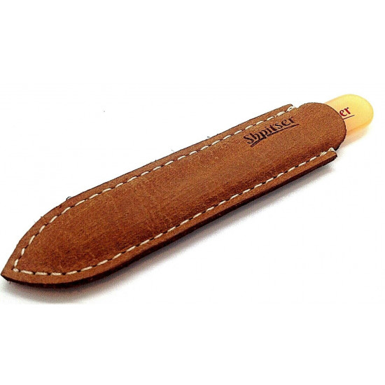 Czech Genuene Patented Bohemian Crystal Glass Nail File in Leather Case, 9cm Czech Genuene Patented Bohemian Crystal Glass Nail File in Leather Case, 9cm
