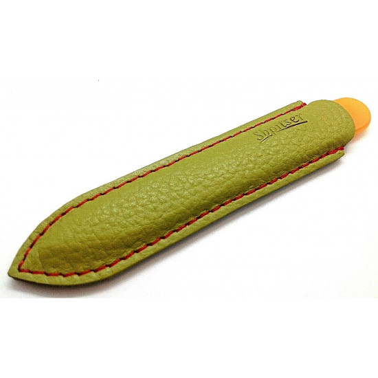 9cm Genuene Czech Patented Bohemian Crystal Glass Nail File in Leather Case Green-Orange 9cm Genuene Czech Patented Bohemian Crystal Glass Nail File in Leather Case Green-Orange