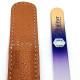 Genuene Czech Patented Bohemian Crystal Glass Nail File in Leather Case, 14cm Genuene Czech Patented Bohemian Crystal Glass Nail File in Leather Case, 14cm
