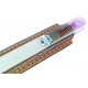 Genuene Czech Patented Bohemian Perl White Full Color Crystal Glass Nail File With Mirror Handle in Leather Case, 14cm Genuene Czech Patented Bohemian Perl White Full Color Crystal Glass Nail File With Mirror Handle in Leather Case, 14cm