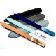 Genuene Czech Patented Bohemian Navy Blue Full Color Crystal Glass Nail File With Mirror Handle in Leather Case, 14cm Genuene Czech Patented Bohemian Navy Blue Full Color Crystal Glass Nail File With Mirror Handle in Leather Case, 14cm