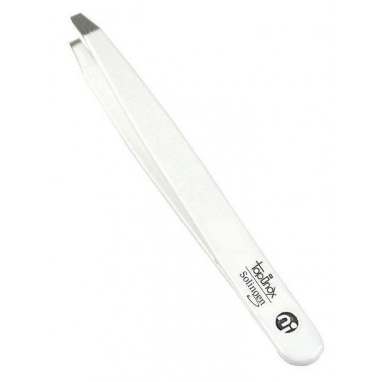 Niegeloh Professional TopInox White Coated Claw Tweezers with leather sleeve Germany