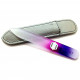 Genuene Czech Patented Bohemian Crystal Glass Nail File in Leather Case, 9cm Gray-Pink-Purple-White Genuene Czech Patented Bohemian Crystal Glass Nail File in Leather Case, 9cm Gray-Pink-Purple-White