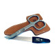 Niegeloh Solingen 2 pcs Caramel High Quality Leather Travel Special Steel Manicure Set Germany Niegeloh Solingen 2 pcs Caramel High Quality Leather Travel Special Steel Manicure Set Germany