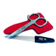 Niegeloh Solingen 2 pcs Red High Quality Leather Travel Spacial Steel Manicure Set Germany Niegeloh Solingen 2 pcs Red High Quality Leather Travel Spacial Steel Manicure Set Germany