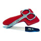 Niegeloh Solingen 2 pcs Red High Quality Leather Travel Spacial Steel Manicure Set Germany Niegeloh Solingen 2 pcs Red High Quality Leather Travel Spacial Steel Manicure Set Germany