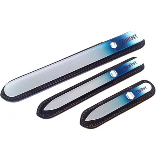 Shpitser Genuine Patented Czech 3pc Crystal Glass File set in High Quality Leather Cases Shpitser Genuine Patented Czech 3pc Crystal Glass File set in High Quality Leather Cases