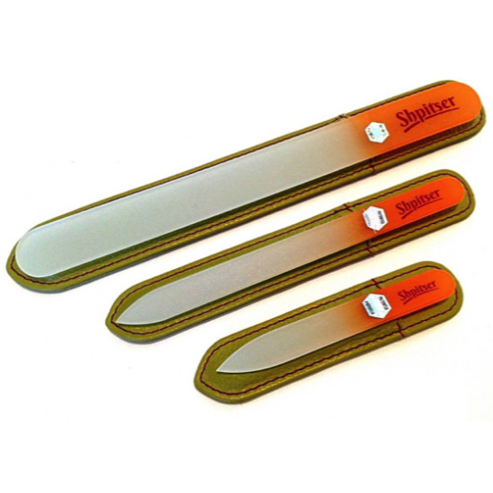 Shpitser Genuine Patented Czech Crystal Glass File set in High Quality Leather Cases 3pc green Shpitser Genuine Patented Czech Crystal Glass File set in High Quality Leather Cases 3pc green