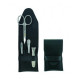 Niegeloh 4 pcs TopInox® Bestseller Professional Quality Manicure Set in Black Leather Case Solingen Germany Niegeloh 4 pcs TopInox® Bestseller Professional Quality Manicure Set in Black Leather Case Solingen Germany
