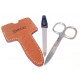 Shpitler 4 inch High Quality Caramel Brown Leather Sleeve for Manicure Scissors, Germany Shpitler 4 inch High Quality Caramel Brown Leather Sleeve for Manicure Scissors, Germany
