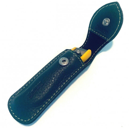 Solingen Germany Premium Stainless Steel Toe Nail Clippers With Yellow Catcher by Goesol in Leather Case Solingen Germany Premium Stainless Steel Toe Nail Clippers With Yellow Catcher by Goesol in Leather Case
