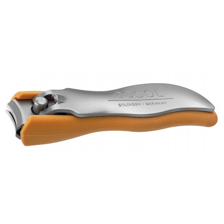 Solingen Germany Premium Stainless Steel Nail Clipper With Orange Catcher by Goesol