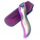Solingen Germany Premium Stainless Steel Toe Nail Clippers With Pink Catcher by Goesol in Leather Case Solingen Germany Premium Stainless Steel Toe Nail Clippers With Pink Catcher by Goesol in Leather Case