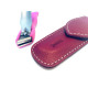 Solingen Germany Premium Stainless Steel Toe Nail Clippers With Pink Catcher by Goesol in Leather Case Solingen Germany Premium Stainless Steel Toe Nail Clippers With Pink Catcher by Goesol in Leather Case