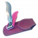 Solingen Germany Premium Stainless Steel Toe Nail Clippers With Pink Catcher by Goesol in Leather Case Solingen Germany Premium Stainless Steel Toe Nail Clippers With Pink Catcher by Goesol in Leather Case