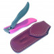 Solingen Germany Premium Stainless Steel Toe Nail Clippers With Pink Catcher by Goesol in Leather Case Solingen Germany Premium Stainless Steel Toe Nail Clippers With Pink Catcher by Goesol in Leather Case