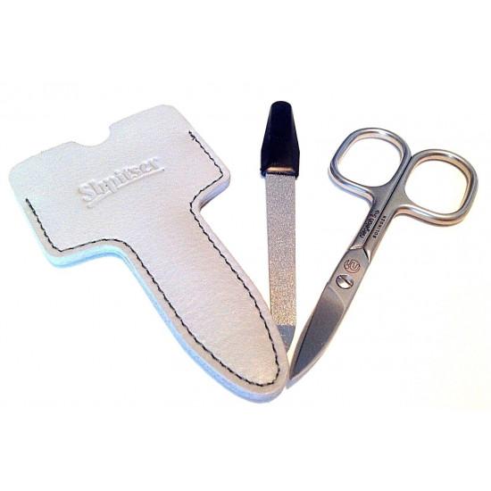 Shpitler 4 inch High Quality Light Gray Leather Sleeve for Manicure Scissors, Germany Shpitler 4 inch High Quality Light Gray Leather Sleeve for Manicure Scissors, Germany