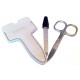 Shpitler 4 inch High Quality Light Gray Leather Sleeve for Manicure Scissors, Germany Shpitler 4 inch High Quality Light Gray Leather Sleeve for Manicure Scissors, Germany