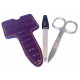 Shpitler 4 inch High Quality Purple Leather Sleeve for Manicure Scissors, Germany Shpitler 4 inch High Quality Purple Leather Sleeve for Manicure Scissors, Germany