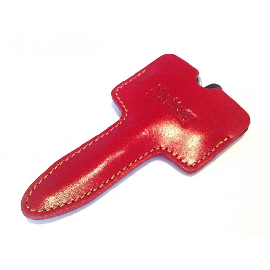 Shpitler High Quality Red Leather Sleeve for Manicure Scissors, Germany 4 inch