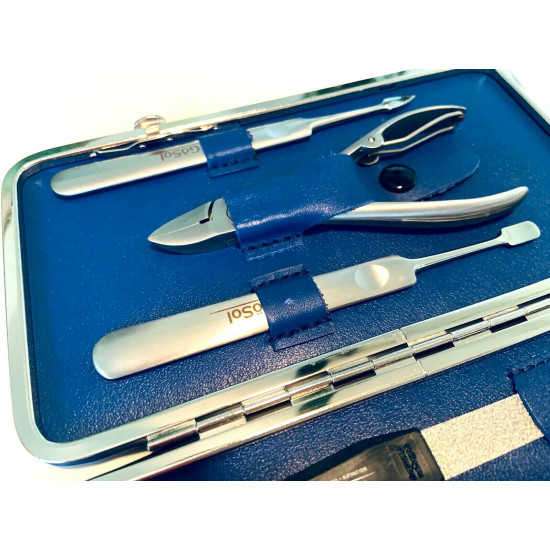 PREMIUM STAINLESS STEEL 7 PCS MEN'S MANICURE SET BY GÖSOL SOLINGEN GERMANY PREMIUM STAINLESS STEEL 7 PCS MEN'S MANICURE SET BY GÖSOL SOLINGEN GERMANY