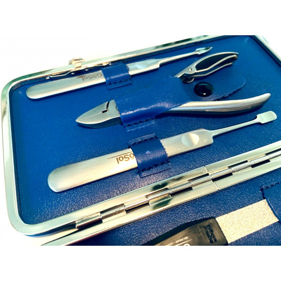 PREMIUM STAINLESS STEEL 7 PCS MEN'S MANICURE SET BY GÖSOL SOLINGEN GERMANY PREMIUM STAINLESS STEEL 7 PCS MEN'S MANICURE SET BY GÖSOL SOLINGEN GERMANY