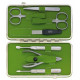 Solingen Professional XL Manicure Pedicure Kit - Portable Travel Surgical Stainless Steel Nail Grooming kit for Men and Women - Made in Solingen Germany| 7 Pieces Packed with Leather Case (Green) Solingen Professional XL Manicure Pedicure Kit - Portable Travel Surgical Stainless Steel Nail Grooming kit for Men and Women - Made in Solingen Germany| 7 Pieces Packed with Leather Case (Green)