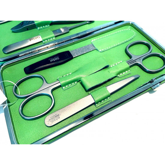 PREMIUM STAINLESS STEEL 7 PCS MEN'S MANICURE SET BY GÖSOL SOLINGEN GERMANY PREMIUM STAINLESS STEEL 7 PCS MEN'S MANICURE SET BY GÖSOL SOLINGEN GERMANY