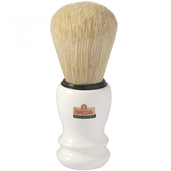 Omega Professional Pure Bristle Shaving Brush, Handcrafted in Italy Omega Professional Pure Bristle Shaving Brush, Handcrafted in Italy
