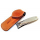 Shpitler 3.5Inch Caramel Leather Pouch For Toenail Clippers or Nippers Shpitler 3.5Inch Caramel Leather Pouch For Toenail Clippers or Nippers
