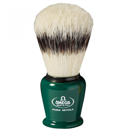 Omega Professional Pure Bristle Shaving Brush With Stand, Handcrafted in Italy Omega Professional Pure Bristle Shaving Brush With Stand, Handcrafted in Italy